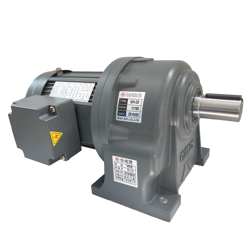 What is the speed of the 1 hp gear reduction electric motor?